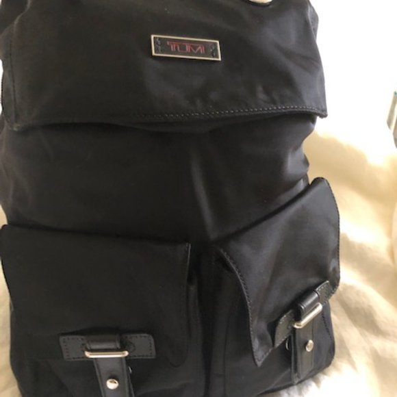 Tumi Voyager Nylon & Leather Backpack Black main image 14